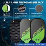Glass Fiber Usapa Approved Pickleball Paddles Balls Set